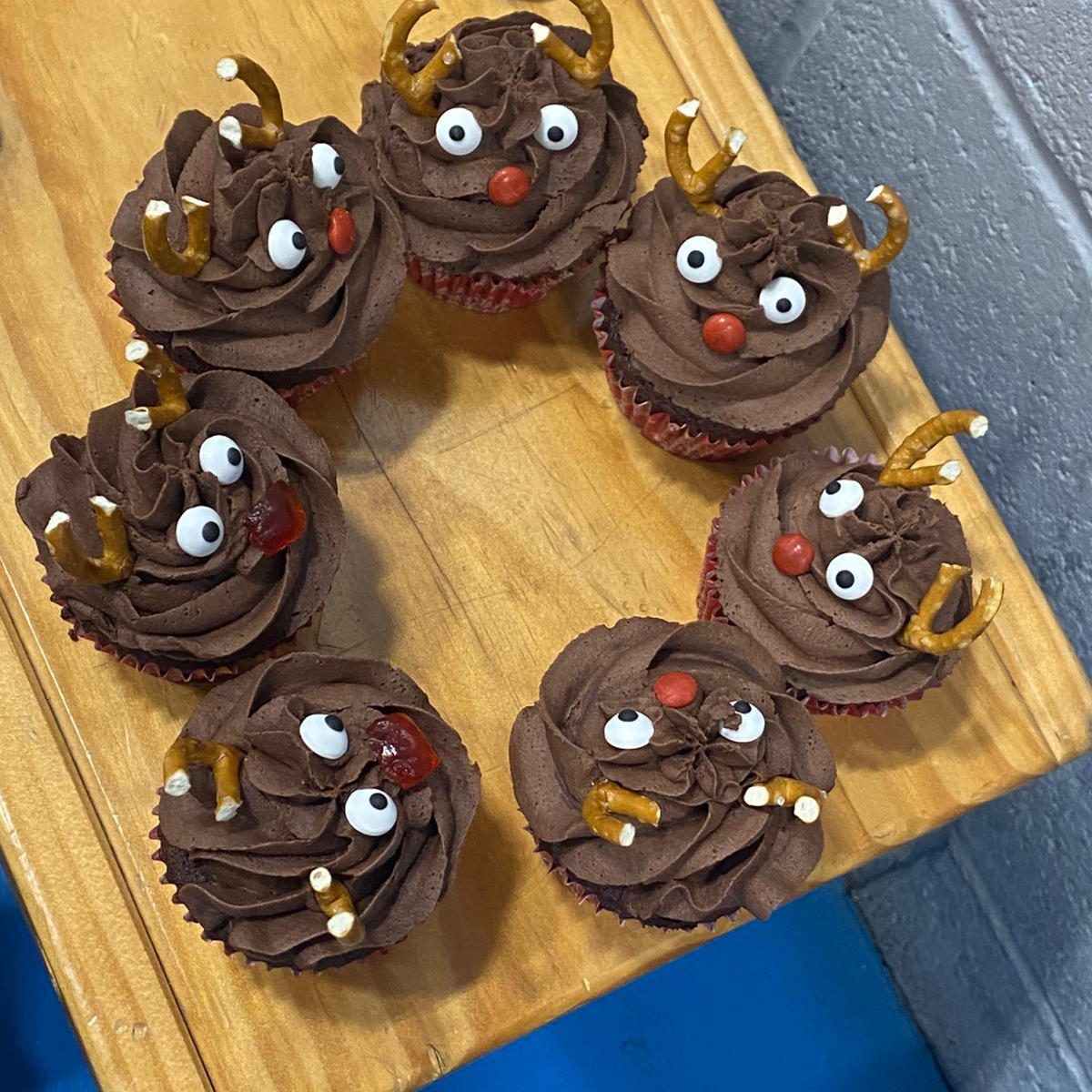 Reading Rooks Korfball Cupcakes Some Christmas-themed cupcakes baked by one of the Reading Rooks members.
